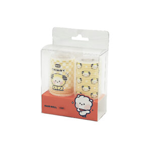 Yellow patterned curlers