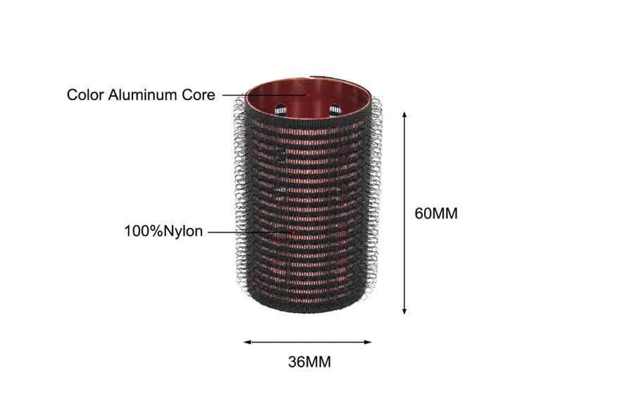 Black-aluminum-core-hair-roller-barrel