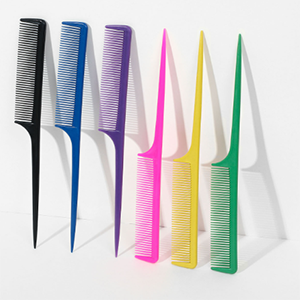 Rose red pointed tail comb