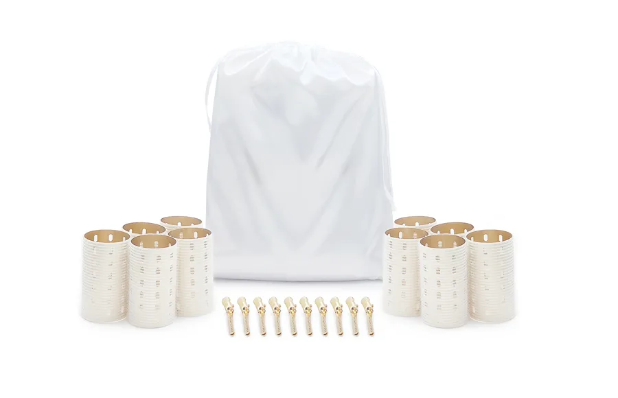 Rouleaux à cheveux en métal personnalisés