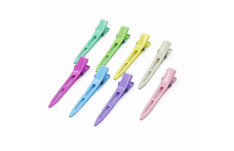 Custom colored hair clips