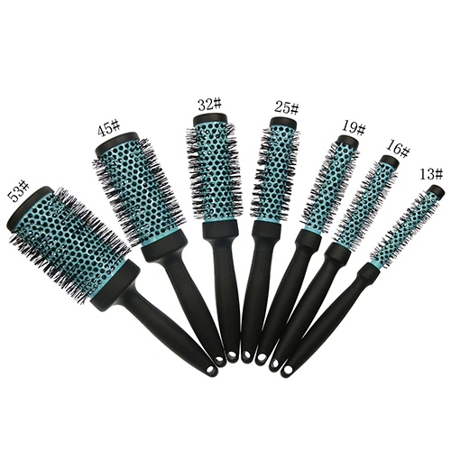 Blauwe keramische haarborstel van everzwijnhaar