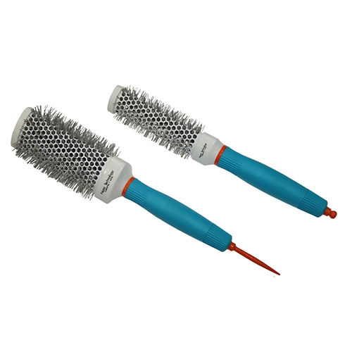 Keramische haarborstel met driehoekige zwijnenharen